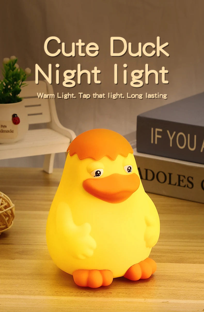 Patito de Silicona con Sensor Táctil LED Infantil