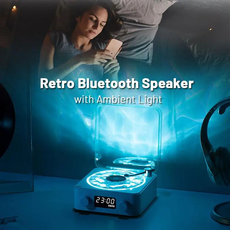 Altavoz Bluetooth Vintage Portátil con Subwoofer