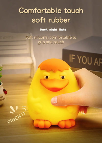 Patito de Silicona con Sensor Táctil LED Infantil