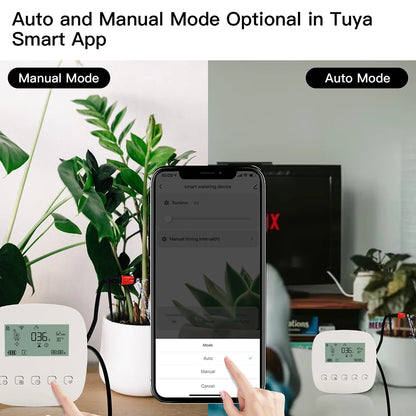 Controlador de Riego Inteligente Tuya Compatible con Alexa y Google