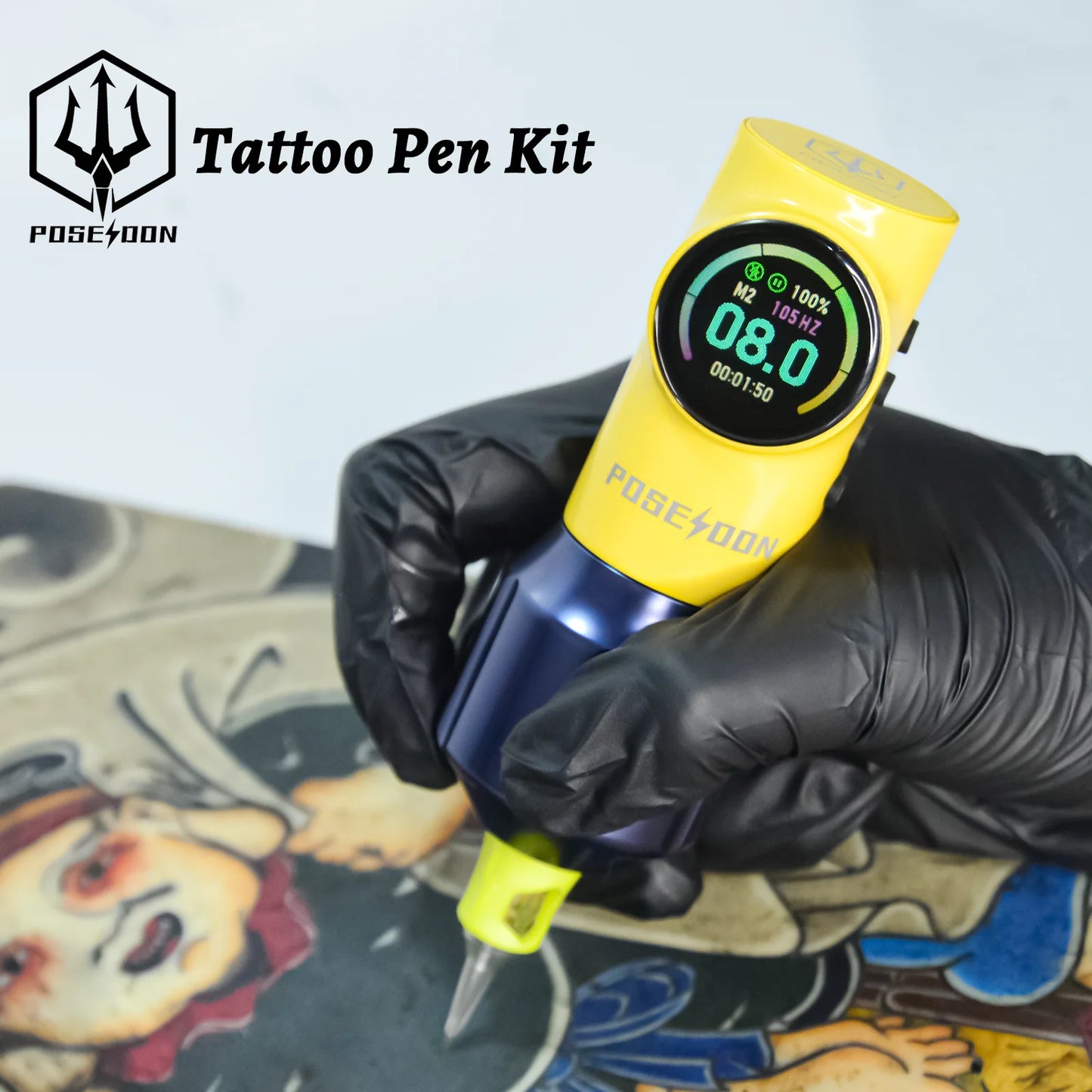 Kit de Tatuaje POSEIDON - Máquina Inalámbrica