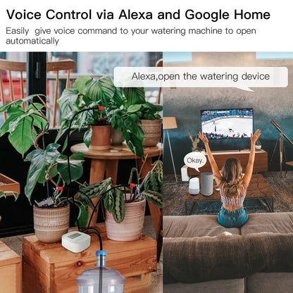 Controlador de Riego Inteligente Tuya Compatible con Alexa y Google