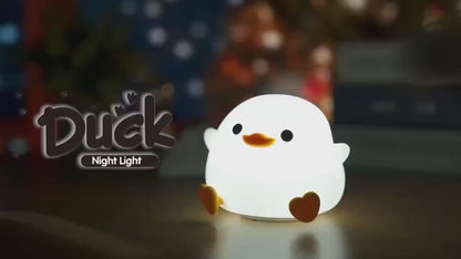 Patito de Silicona con Sensor Táctil LED Infantil